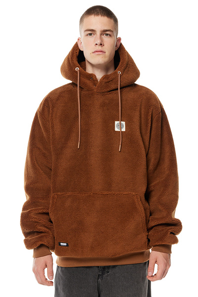 Mass DNM kurtka Patch Teddy Hoody Jacket - brązowa