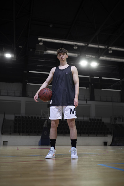 Mass DNM szorty Signature Patch Reversible Mesh Shorts - białe