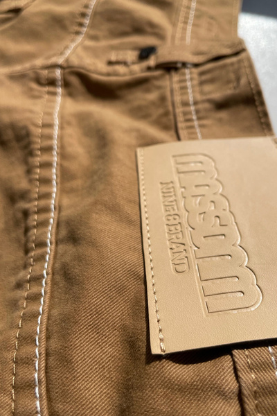 Mass DNM spodnie Pants Slang Baggy Fit - brązowe