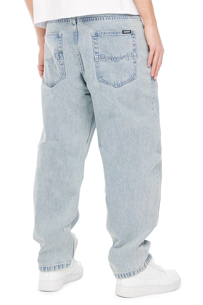 Mass DNM spodnie Jeans Slang Baggy Fit - jasnoniebieskie