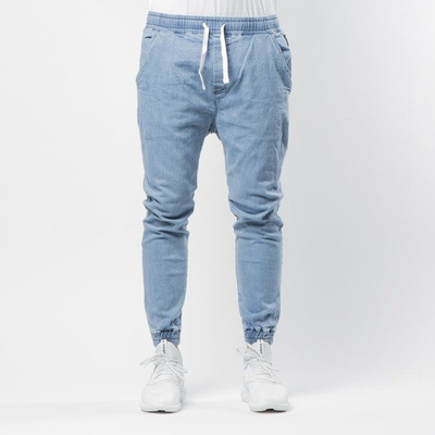 Mass DNM spodnie Joggers Jeans Sneaker Fit - light blue