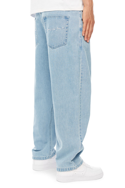 Mass DNM spodnie Authentic Jeans Extra baggy Fit - jasnoniebieskie