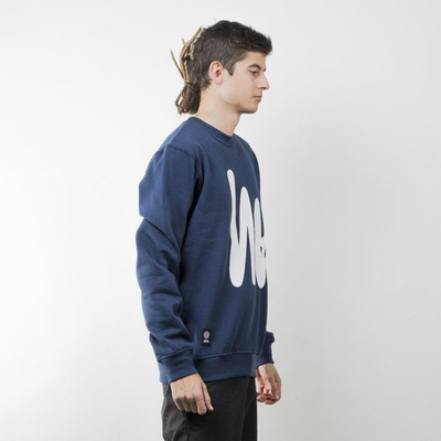 Mass Denim bluza sweatshirt Signature Big crewneck navy