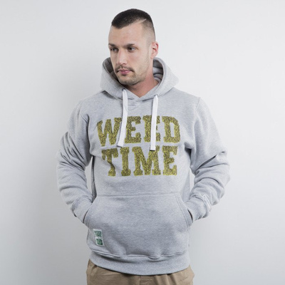 Mass Denim bluza hoody Weed Time light heather grey