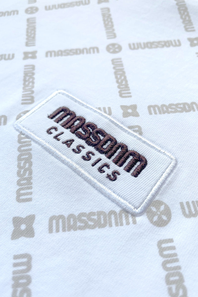 Mass Denim Monogram T-shirt biała
