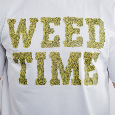 Mass Denim koszulka Weed Time white