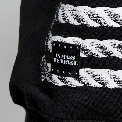 Mass DNM bluza Sweatshirt Crewneck Plate - black