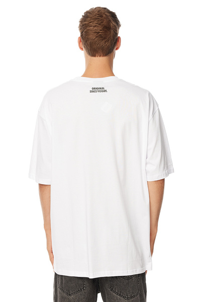 Mass Denim Pocket sign T-shirt biała