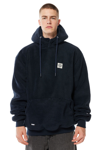 Mass DNM kurtka Patch Teddy Hoody Jacket - granatowa