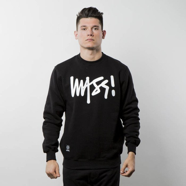 Bluza Mass Denim Sweatshirt Crewneck Signature - black