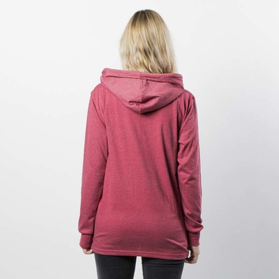 Mass DNM koszulka damska Longsleeve Hoody Signature WMNS - heather claret