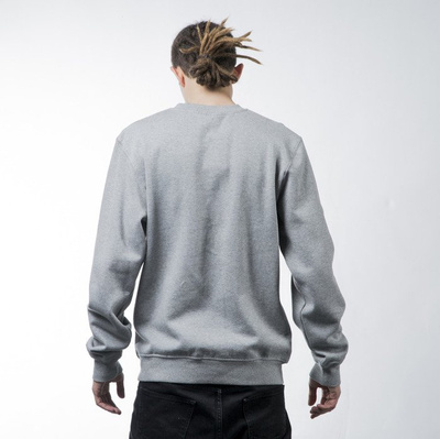 Mass Denim sweatshirt bluza Pocket Signature crewneck light heather grey 