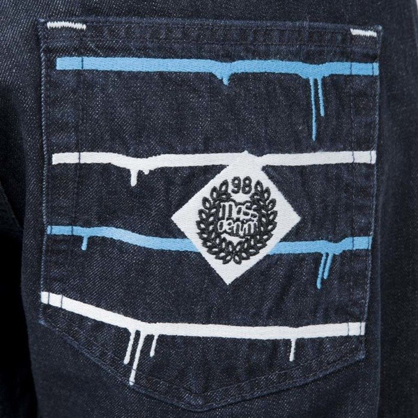 Mass Denim spodnie jeans Dripline regular fit rinse SS2017