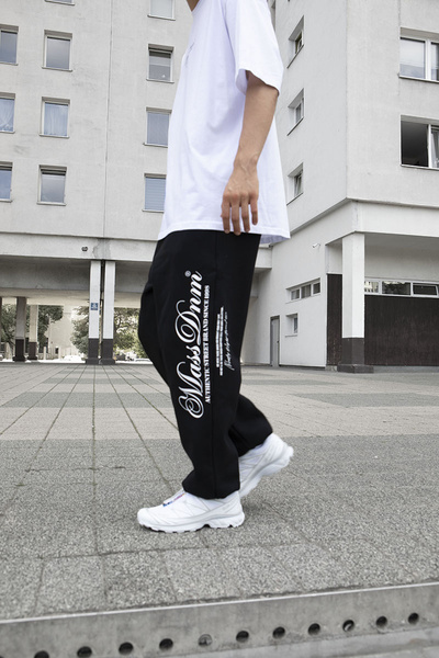 Mass DNM spodnie dresowe Authentic Baggy Fit Sweatpants - czarne