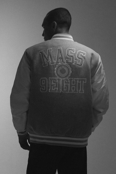 Mass DNM kurtka Jacket Athletic Baseball - ciemnoszara