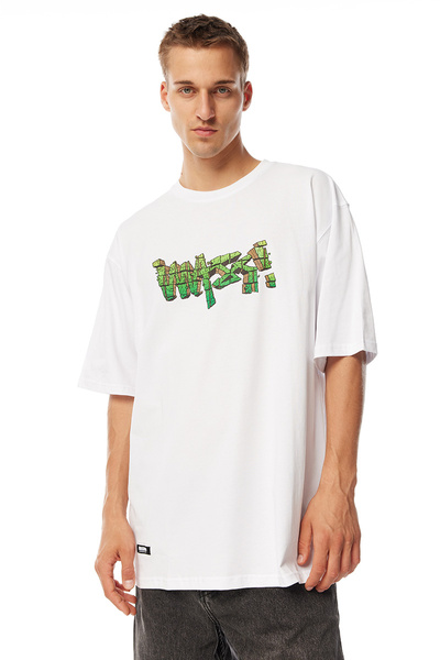 Mass Denim Koszulka Rock T-shirt biała