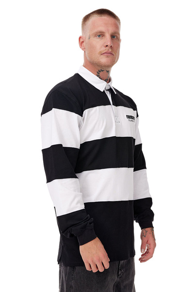 Mass DNM koszulka Rugby Polo Longsleeve - czarna