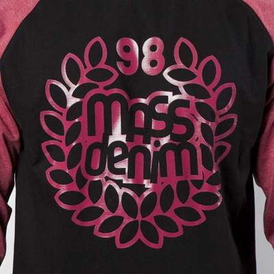 Mass DNM koszulka Longsleeve Base Reglan - black / heather claret