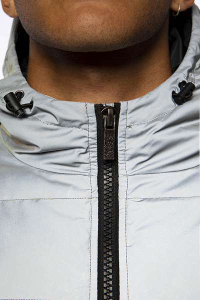 Mass DNM kurtka zimowa Jacket Mini Box Silver - refleksyjna