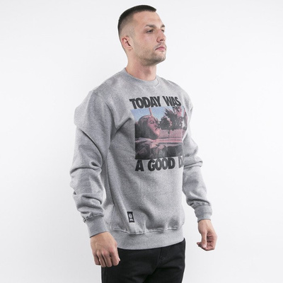 Mass Denim bluza crewneck Today light heather grey