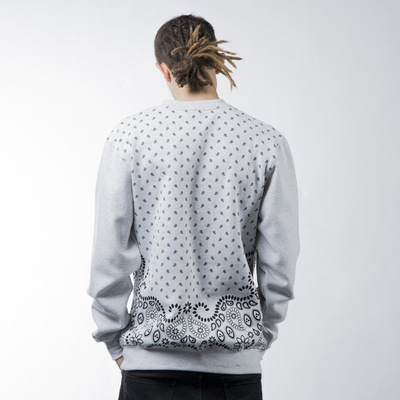 Mass Denim sweatshirt bluza Bandana crewneck white BLAKK