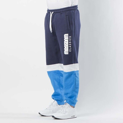 Mass DNM spodnie dresowe Respect Sweatpants - blue / navy