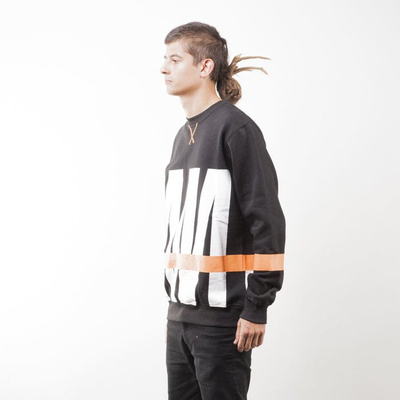 Mass Denim bluza sweatshirt Split crewneck black