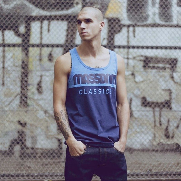 Koszulka Mass Denim Tank Top Classics Cut navy / blue SS 2017
