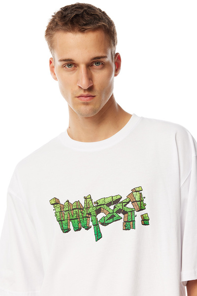 Mass Denim Koszulka Rock T-shirt biała