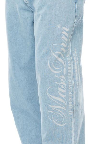 Mass DNM spodnie Authentic Jeans Extra baggy Fit - jasnoniebieskie