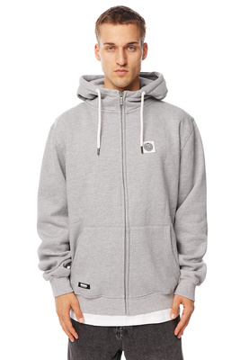 Mass DNM bluza Sweatshirt Patch Zip Hoody - szara