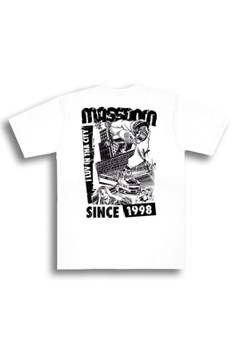 Mass DNM x Arkusz koszulka T-shirt - biała