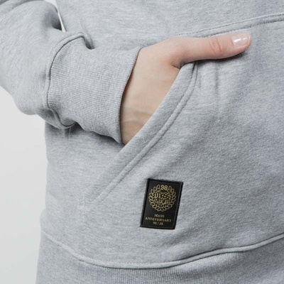 Mass DNM damska bluza Sweatshirt Hoody Half Zip Signature WMNS - light heather grey