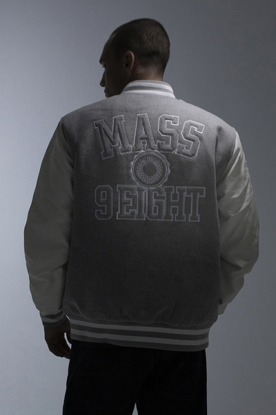 Mass DNM kurtka Jacket Athletic Baseball - jasnoszara