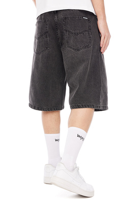 Mass DNM szorty Slang Jeans Shorts baggy fit - czarny