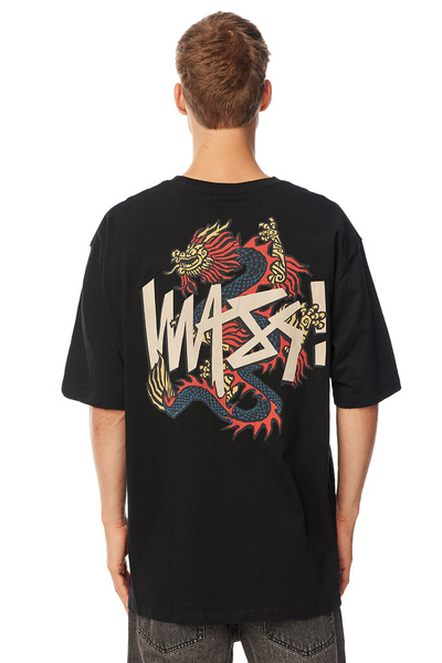 Mass Denim Koszulka Dragon T-shirt czarna