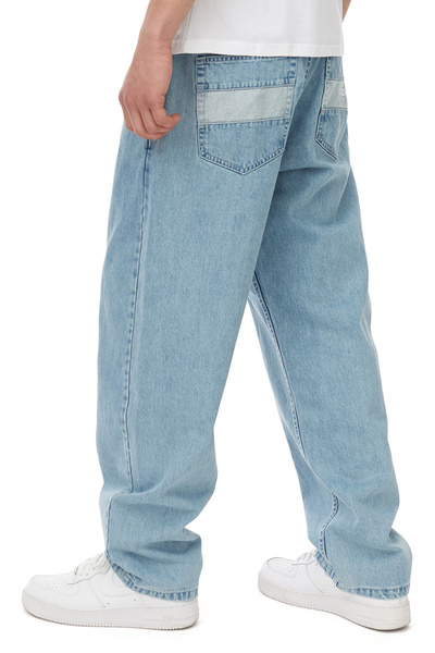 Mass DNM spodnie Jeans Target Baggy Fit - niebieskie