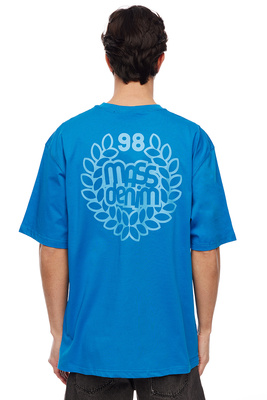Koszulka Mass Denim Base Back T-shirt - niebieska