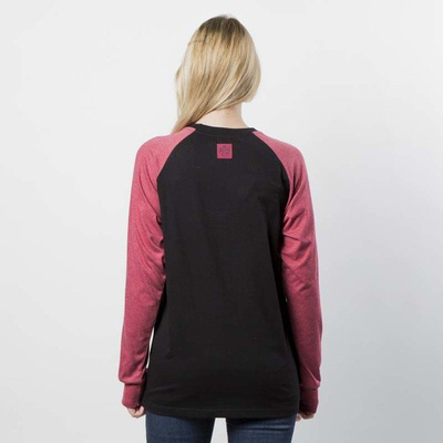Mass DNM koszulka damska Longsleeve Base Reglan WMNS - black / heather claret