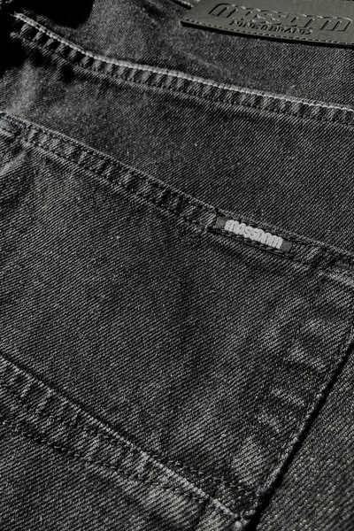 Mass DNM spodnie Jeans Slang Baggy Fit - sprane czarne