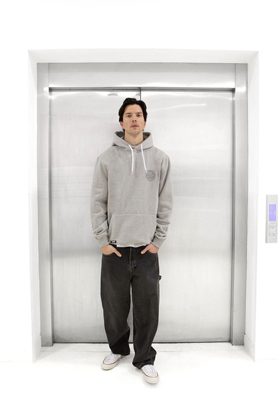 Mass DNM bluza Sweatshirt Base Back Hoody - szara