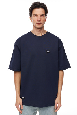 Koszulka Mass Denim Signature Patch T-shirt - granatowa