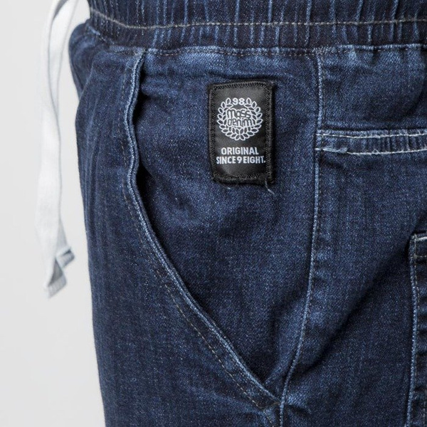 Mass DNM spodnie Joggers Jeans Sneaker Fit - dark blue