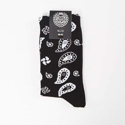Skarpety Mass Denim socks Paisley Quarter black SS 2017