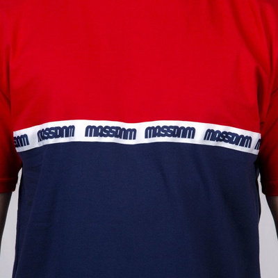Mass DNM koszulka Line - red / navy