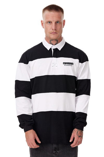Mass DNM koszulka Rugby Polo Longsleeve - czarna