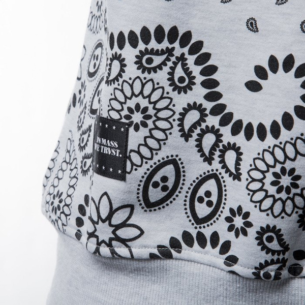 Mass Denim sweatshirt bluza Bandana crewneck white BLAKK