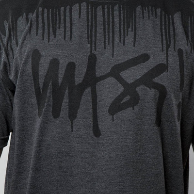 Koszulka Mass Denim T-shirt Drip Top - dark heather grey