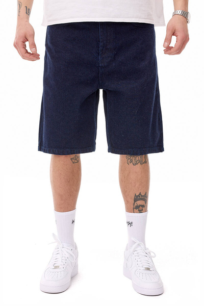 Mass DNM szorty Casual Jeans Shorts loose fit - granatowe