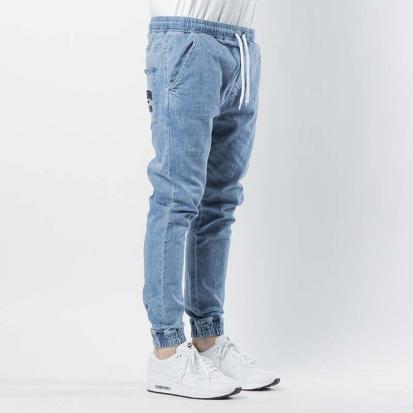 Mass DNM spodnie Joggers Jeans Sneaker Fit Campus - light blue